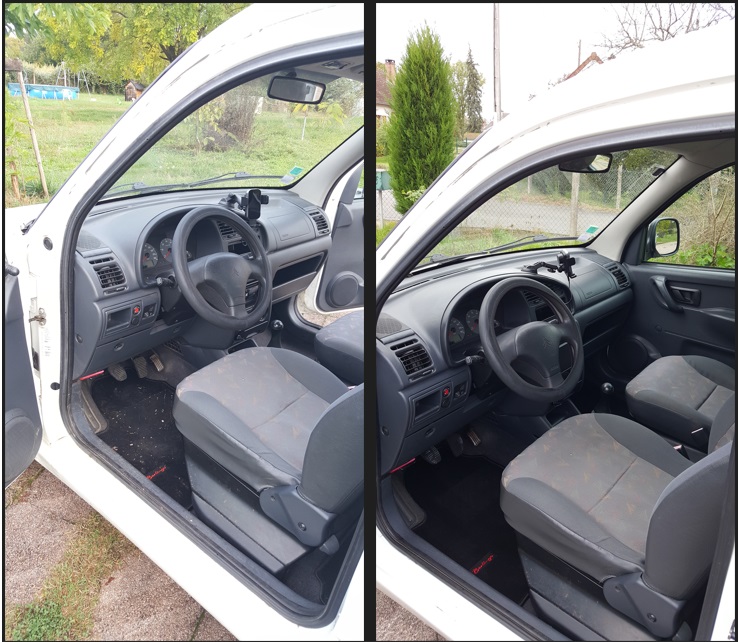 Nettoyage intérieur Citroën Berlingo